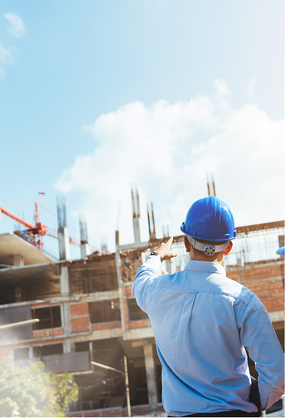 engineer giving directions on a construction